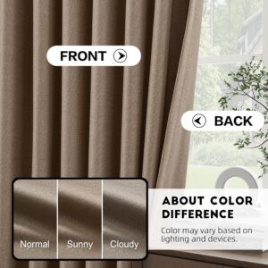 Brown Pinch Pleated Full Blackout Window Curtain Panel - Image 6