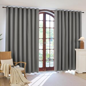 Charcoal Grey Thermal Insulated Blackout Grommet Curtains - Image 7