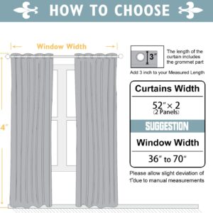 Cream Grommet Top Blackout Curtains for Living Room - Image 2