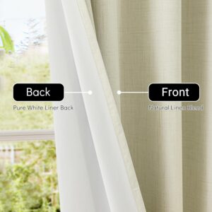 Cream Grommet Top Blackout Curtains for Living Room - Image 4