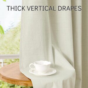 Cream Grommet Top Blackout Curtains for Living Room - Image 7