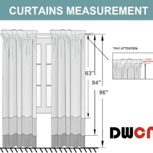 Light Beige Rod Pocket Blackout Curtain Panel Pair - Image 2