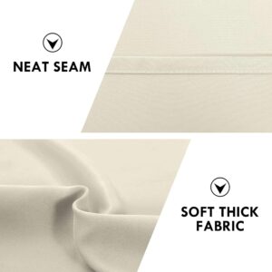 Light Beige Rod Pocket Blackout Curtain Panel Pair - Image 7