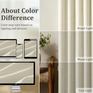 Natural Pinch Pleated Light Filtering Curtains - Image 4