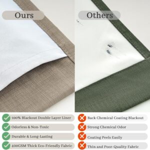 Taupe Pinch Pleated Room Darkening Curtains Two Panel Set - Image 6