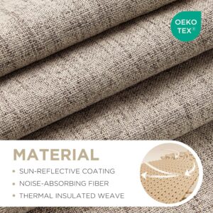 Textured Rod Pocket Blackout Curtains for Bedroom or Living Room - Image 2