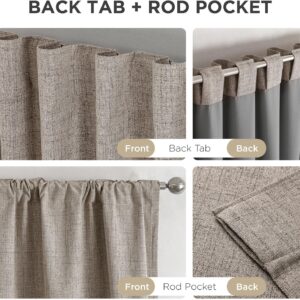 Textured Rod Pocket Blackout Curtains for Bedroom or Living Room - Image 6