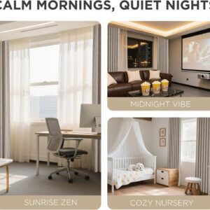 Textured Rod Pocket Blackout Curtains for Bedroom or Living Room - Image 8