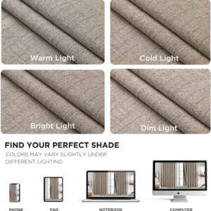 Textured Rod Pocket Blackout Curtains for Bedroom or Living Room - Image 9