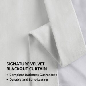 White Pleated Blackout Window Curtains - Image 11