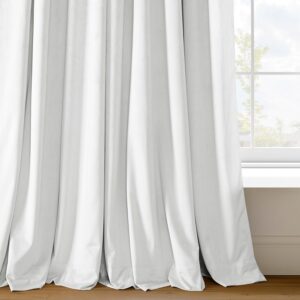 White Pleated Blackout Window Curtains - Image 7