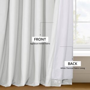 White Pleated Blackout Window Curtains - Image 8